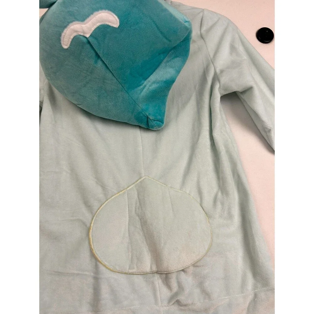 Pokemon Quaxly Costume Kids M 7-8 Blue Hooded Cosplay Halloween Pajama